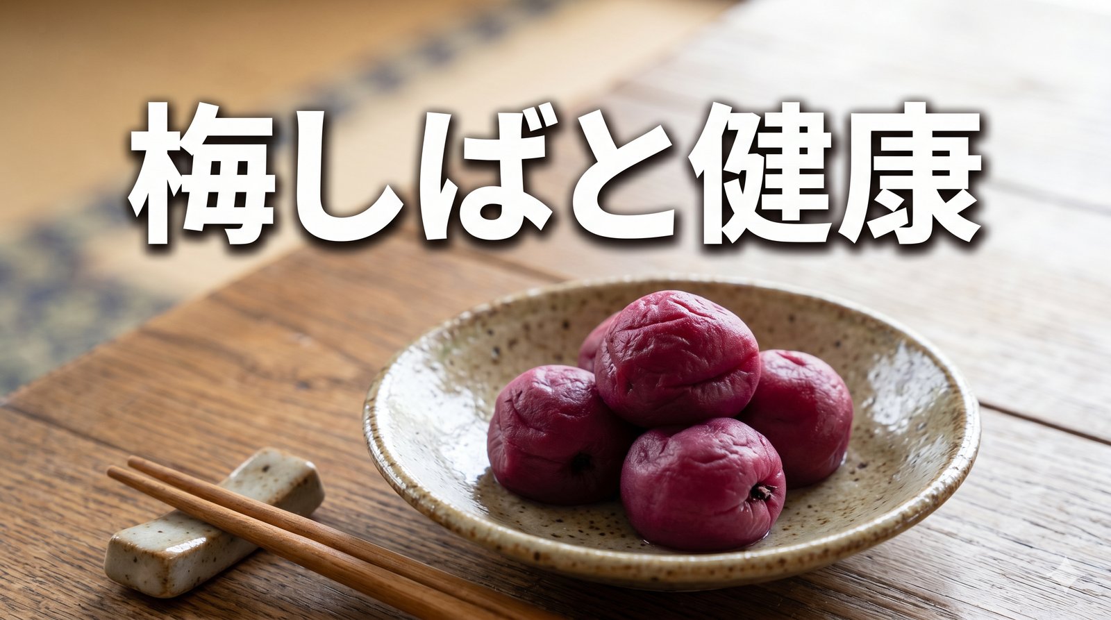 梅しばと健康のイメージ